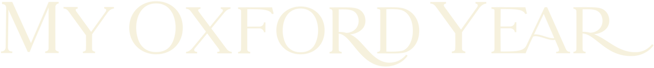 My Oxford Year